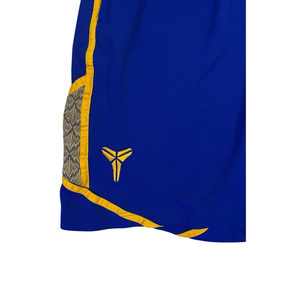 Nike Mamba Kobe Shorts Mens XL Purple Gold Lakers NBA READ - Picture 4 of 11